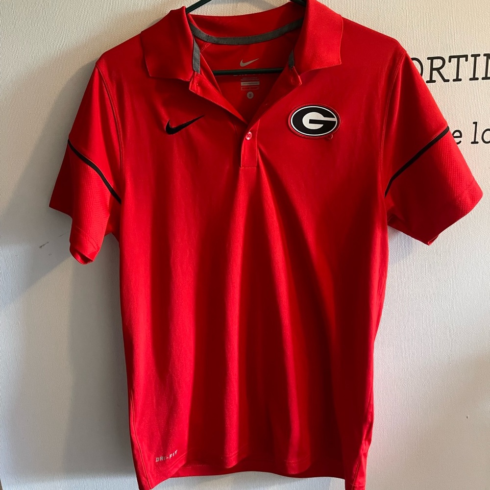 Nike Georgia UGA Dri Fit Polo
